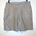 NWOT Gibson Latimer Tan and White Striped Shorts Size 14