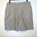 NWOT Gibson Latimer Tan and White Striped Shorts Size 14