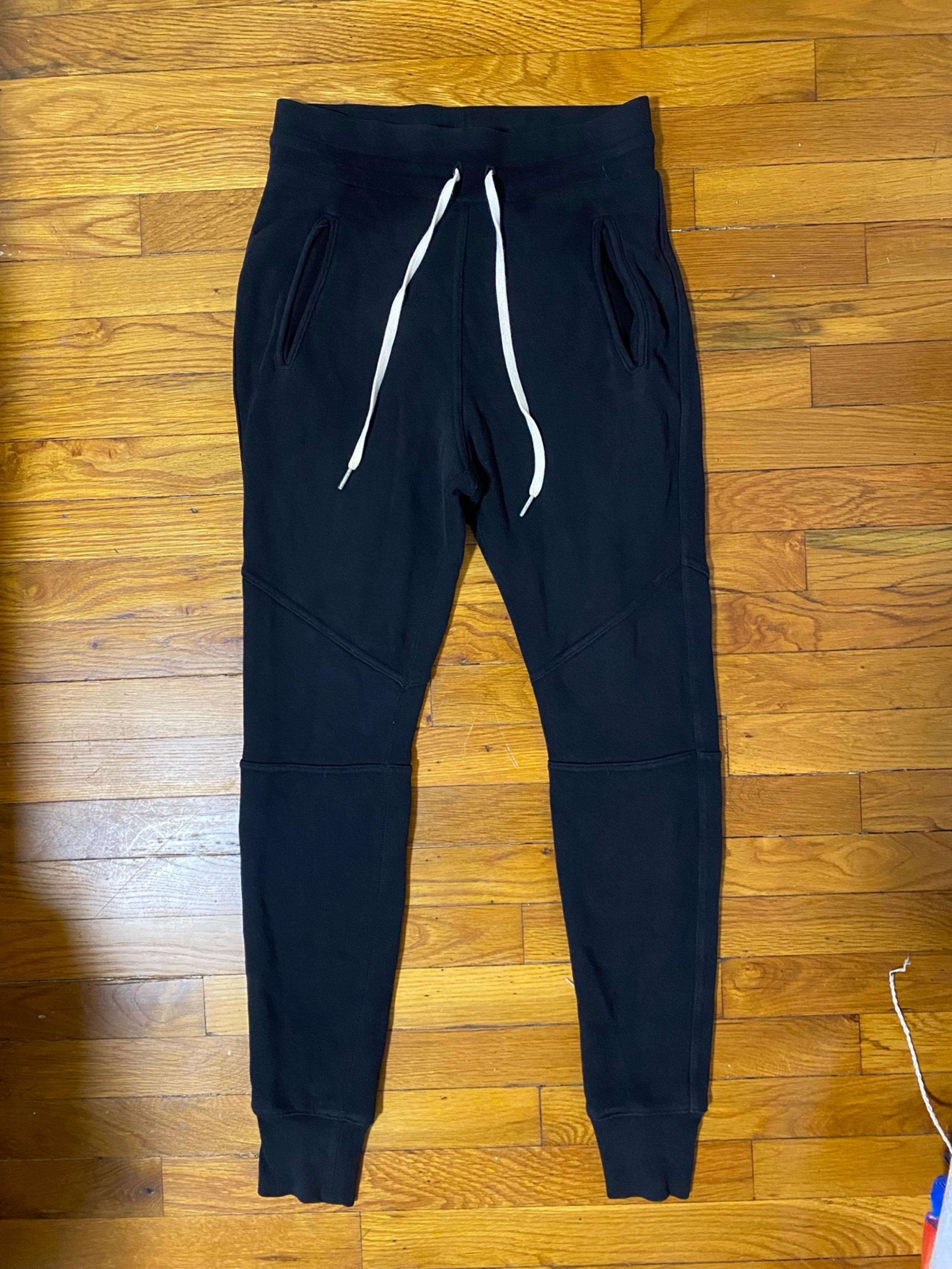 Men John Elliot Escobar Joggers Size 1 Small Black Sweatpants French Terry