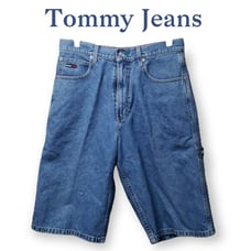 Tommy Jeans 5 Pocket Denim Blue Bottom Shorts For Men Size 31