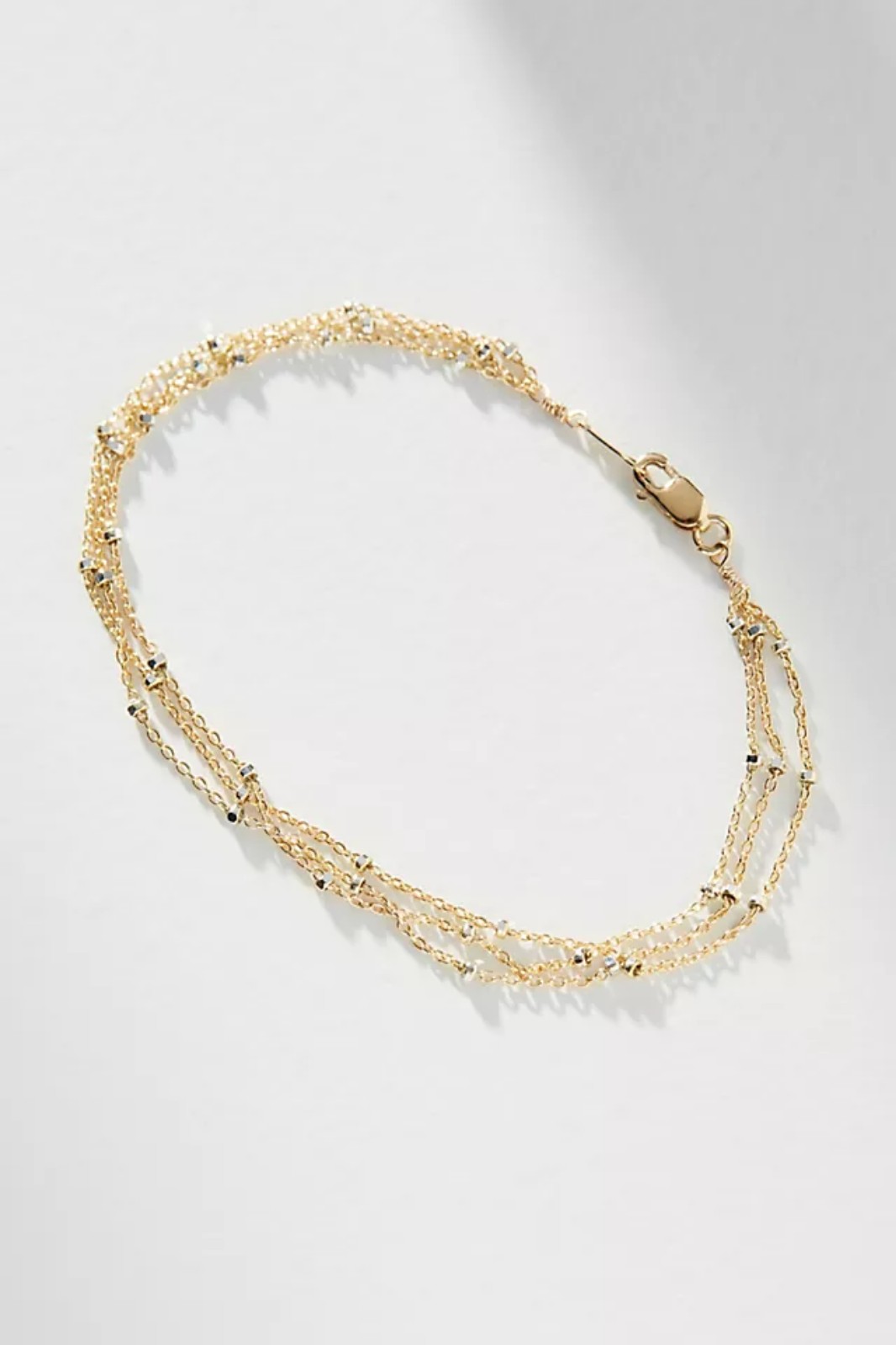 Free People Gold Triple Layered Bracelet