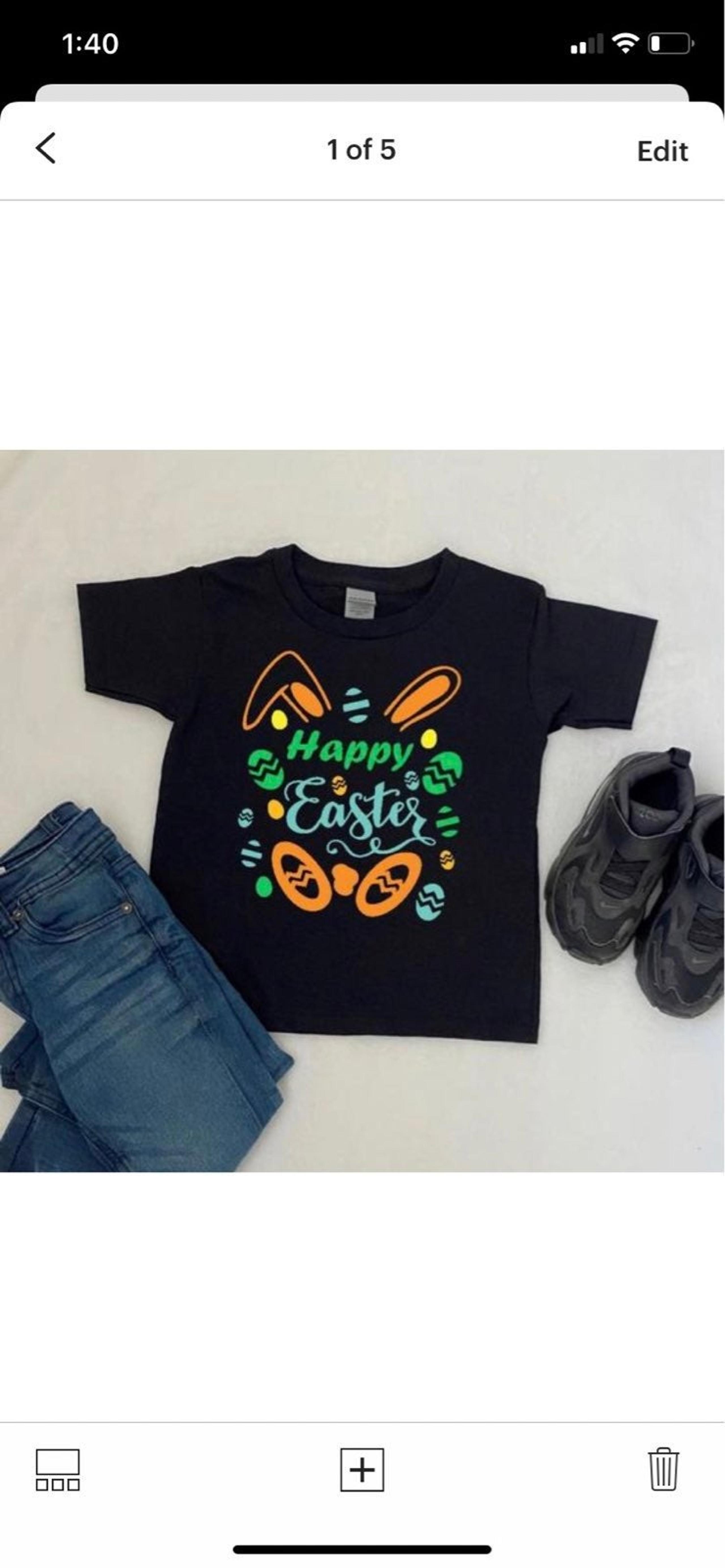 Happy easter toddler t shirt size 3t