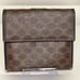 CELINE Macadam Triomphe Folded Wallet Brown Vintage