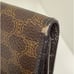 CELINE Macadam Triomphe Folded Wallet Brown Vintage