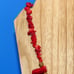 Vintage Red Branch Coral Necklace Coral Chips Gold Tone Beads Toggle Clasp