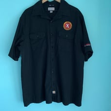 Carhartt Mens Button Down Oversized Gas Station Mechanic Work Shirt 2XL