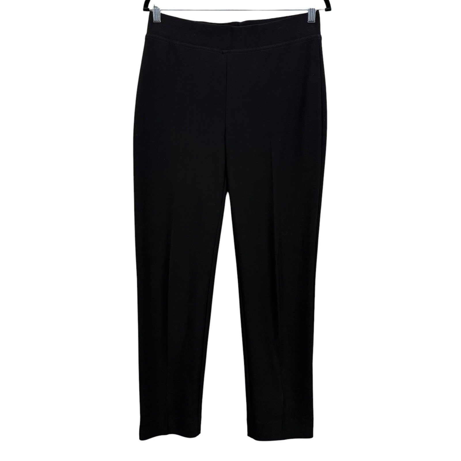 Joseph Ribkoff Womens Pants Stretch Tapered Leg Ankle Slits Pull On Black Sz 10