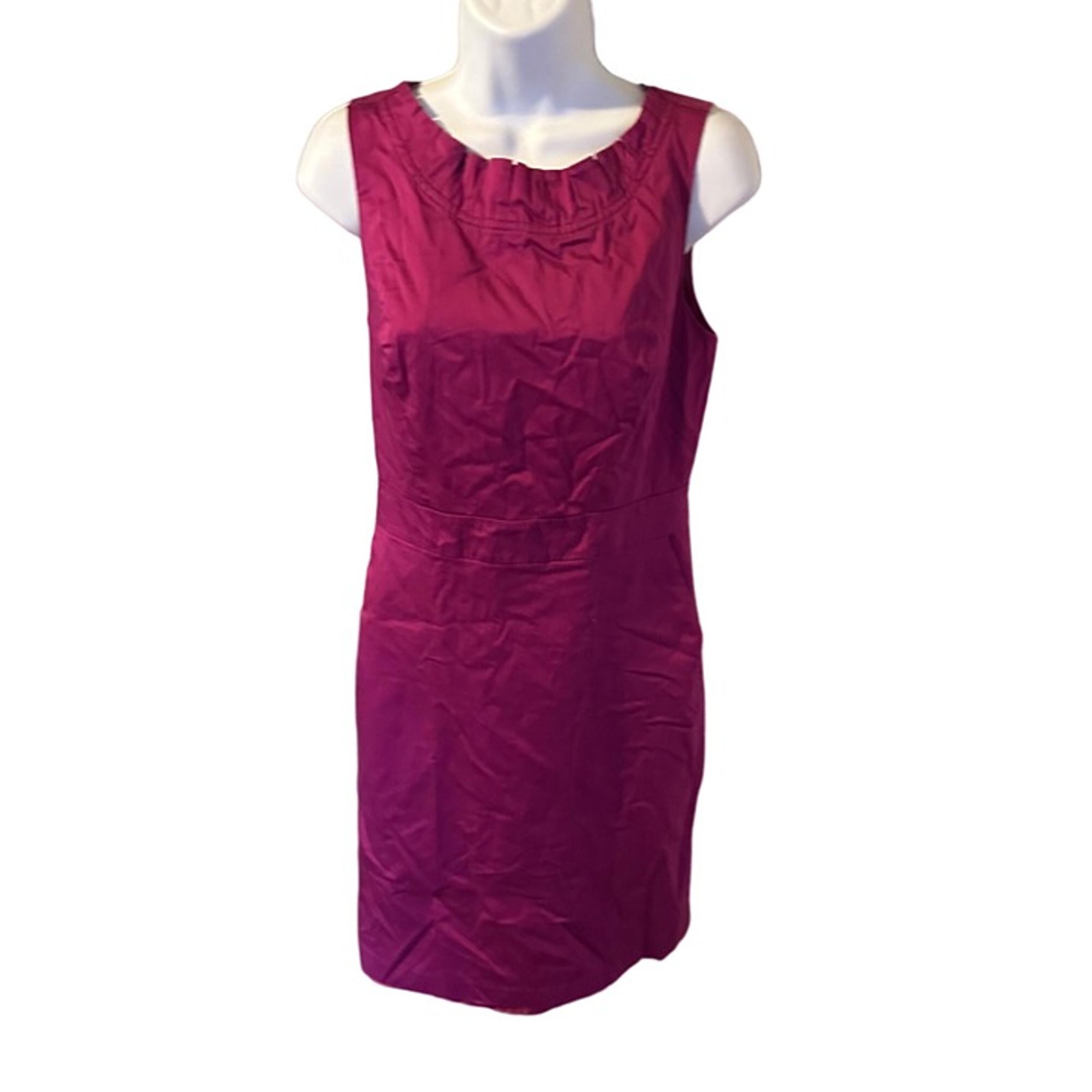 The Limited purple magenta ruffled sleeveless lined size 4 dress