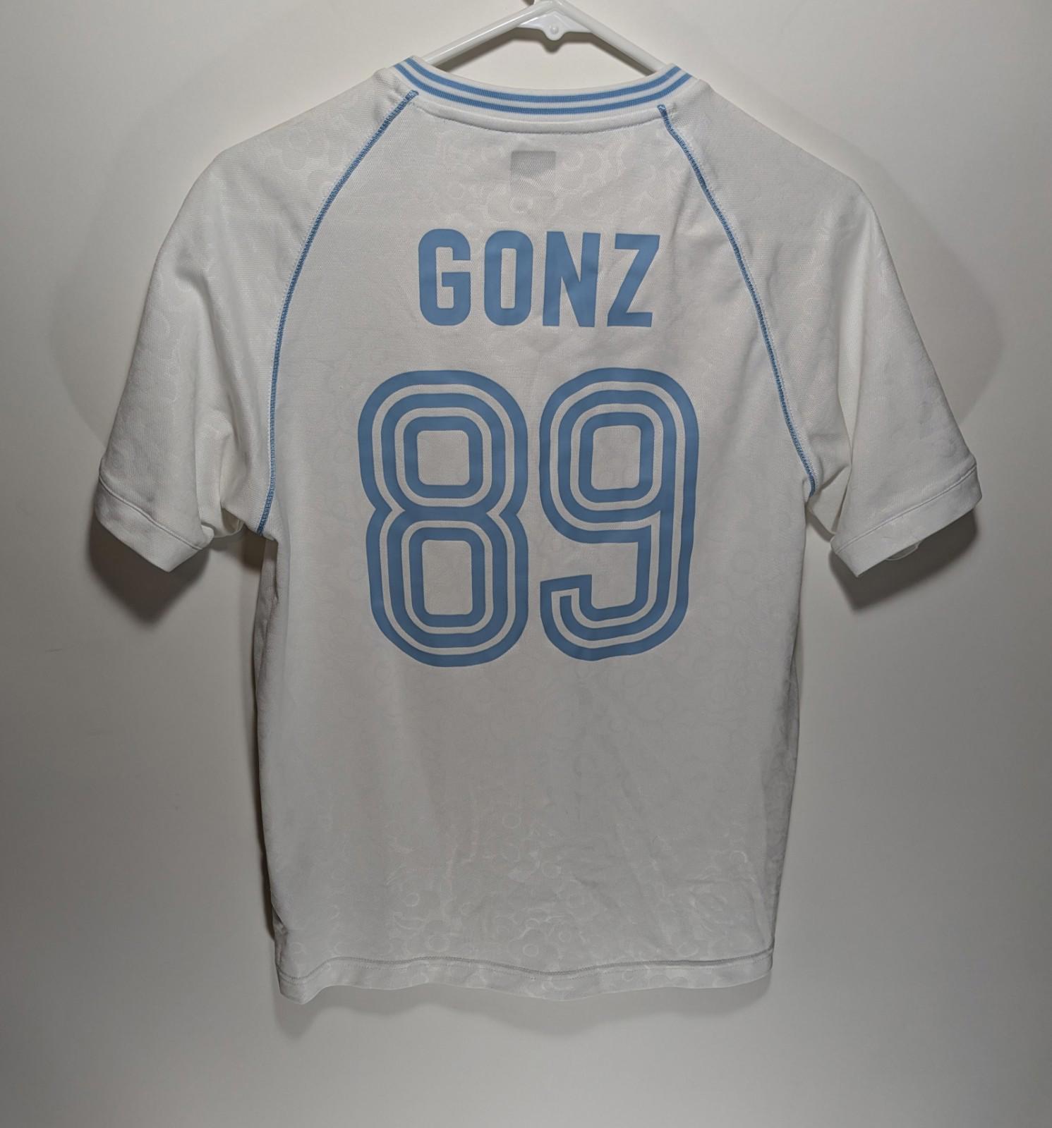 adidas×krooked ゲームシャツ 青 GONZ スケートボーディング