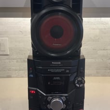 Panasonic Stereo System SA-AK110 5 CD Changer Black & Red | READ DESCRIPTION