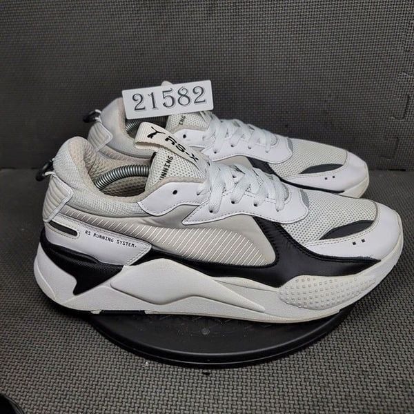 Puma RS-X Core Shoes Mens Sz 13 White Gray Black Athletic Trainers Sneakers