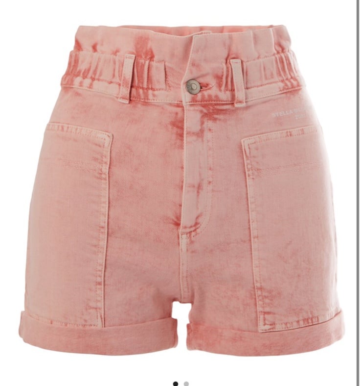 Stella McCartney distressed high-rise shorts size 25