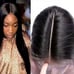 Celebrity human lacefront 360 black wig
