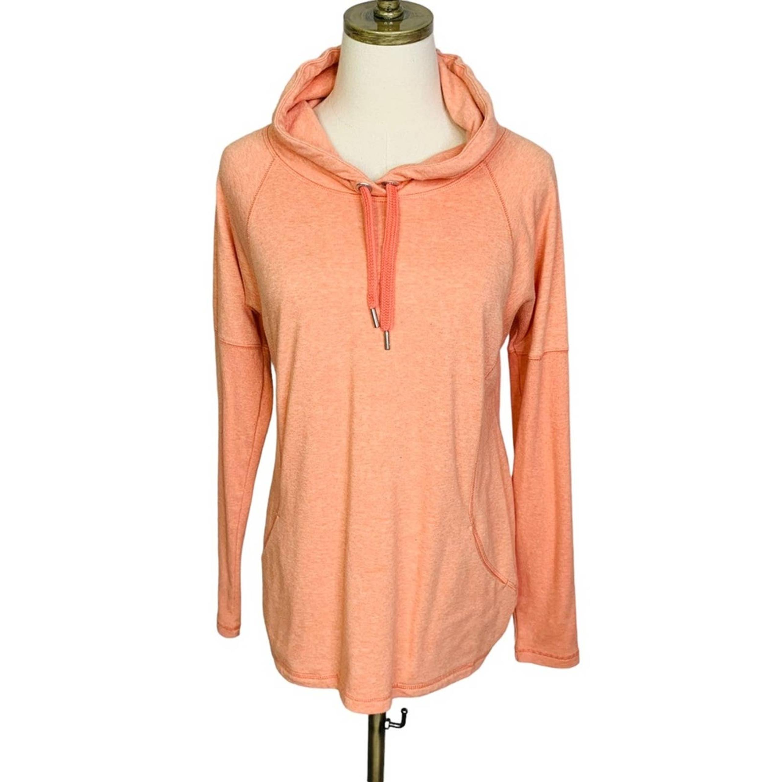 Zella Cowl neck Orange Pullover Sweater SMALL 3526