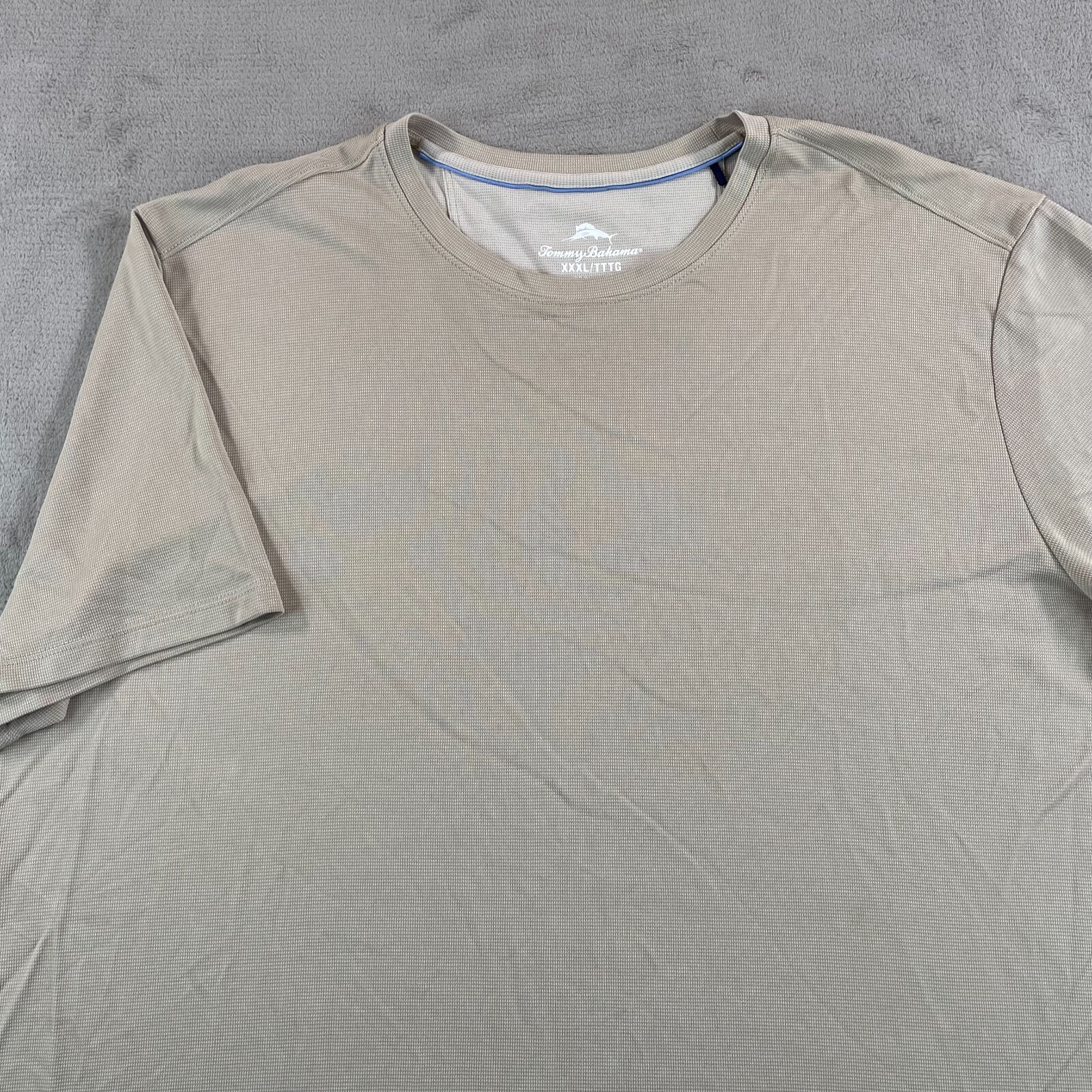 Tommy Bahama Breezway T-Shirt Men 3XL Beige Crew Neck Short Sleeve NWOT 80