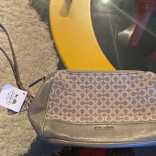 Coach Beige/Multicolor Pebble Leather/Smooth Leather/Exotic Satchel