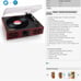Vintage Classic-Style Turntable Record Player with Vinyl-to-MP3 Recording