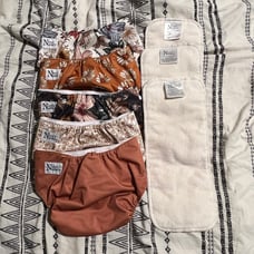 Nora’s nursery cloth diapers + 3 inserts