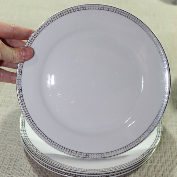 Compton Fine China Classic Dots Set of 4 (7.5 ) salad plates