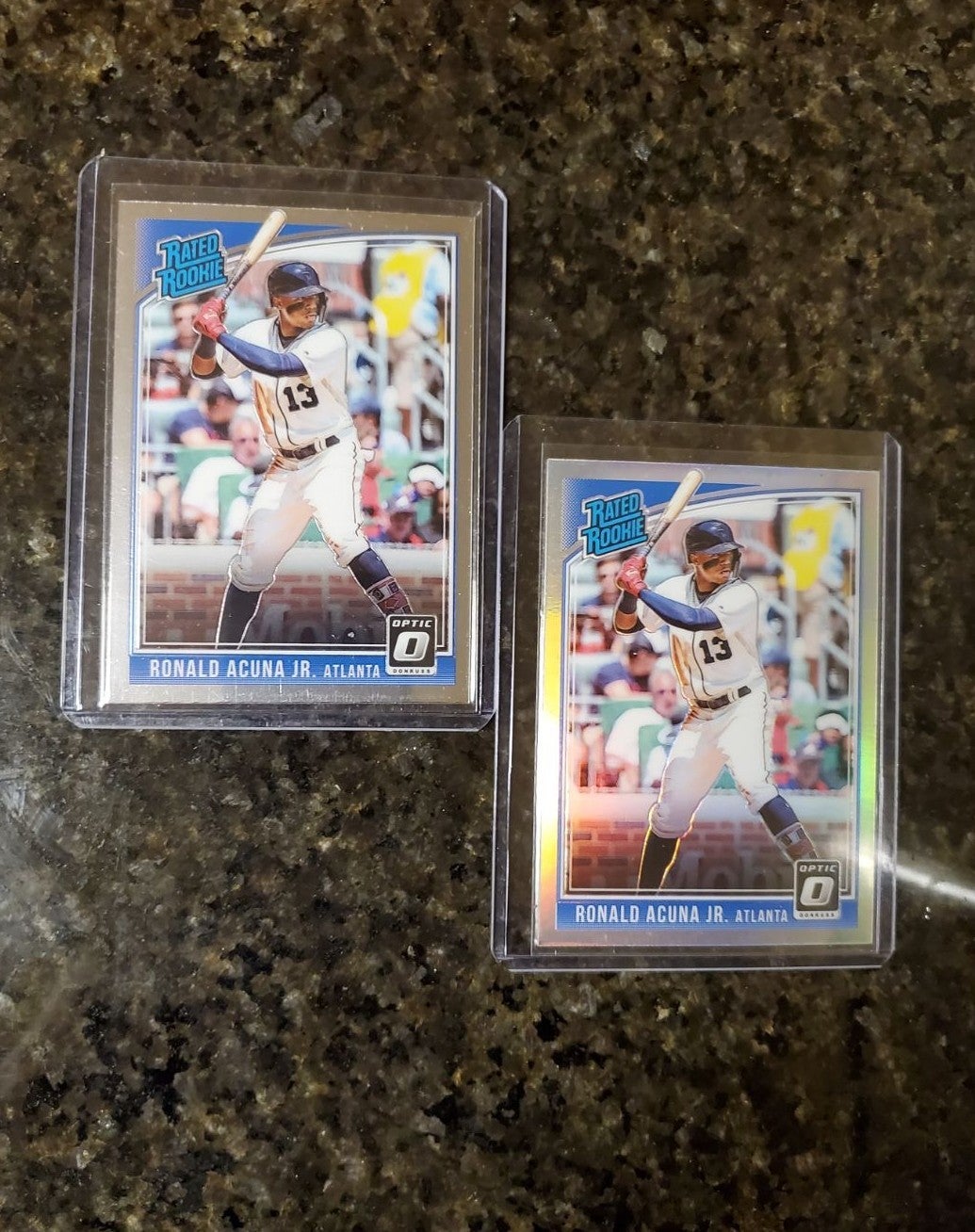 RONALD ACUNA JR RATED ROOKIE LOT X2 CARD