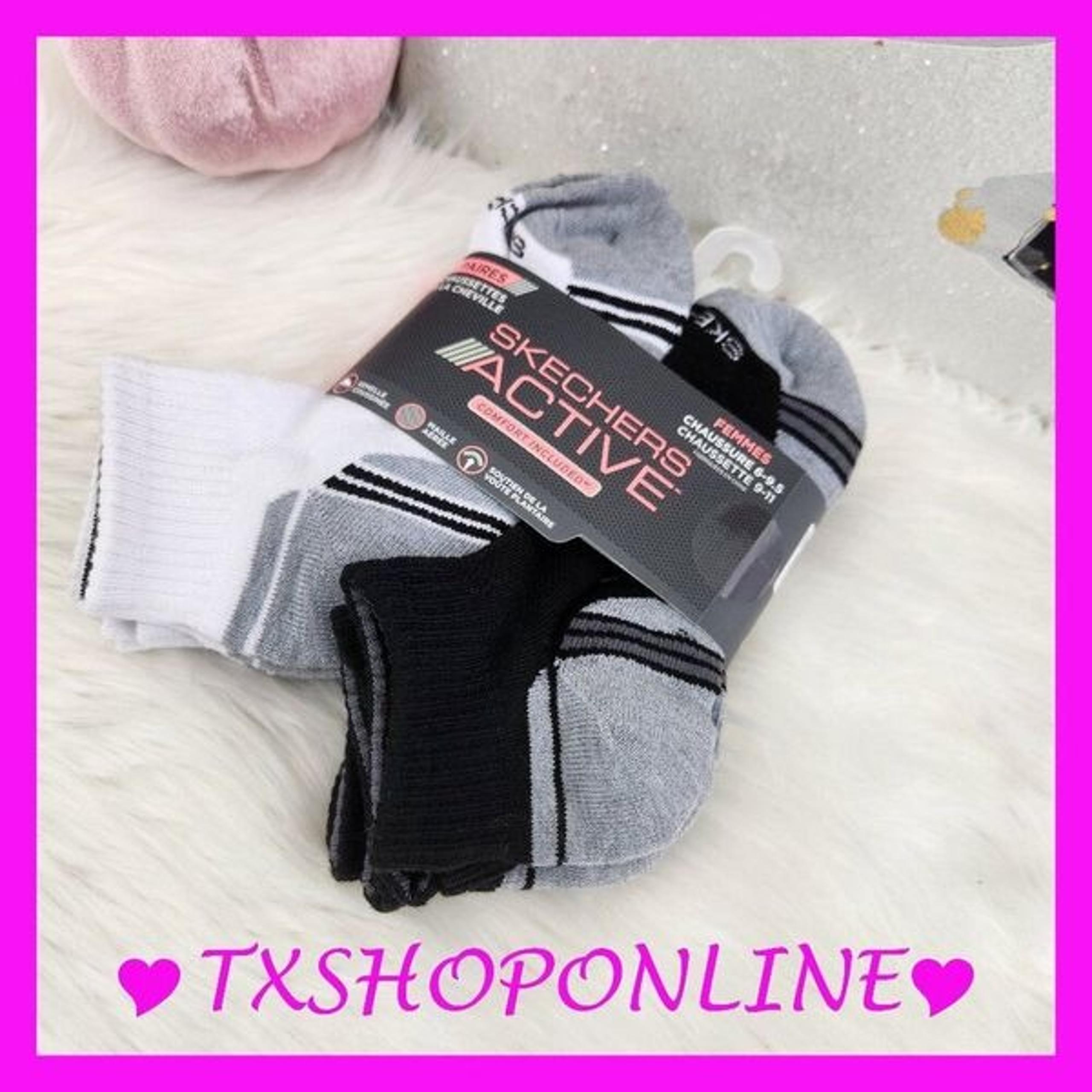 {Sketchers} 6 pair active quarter socks