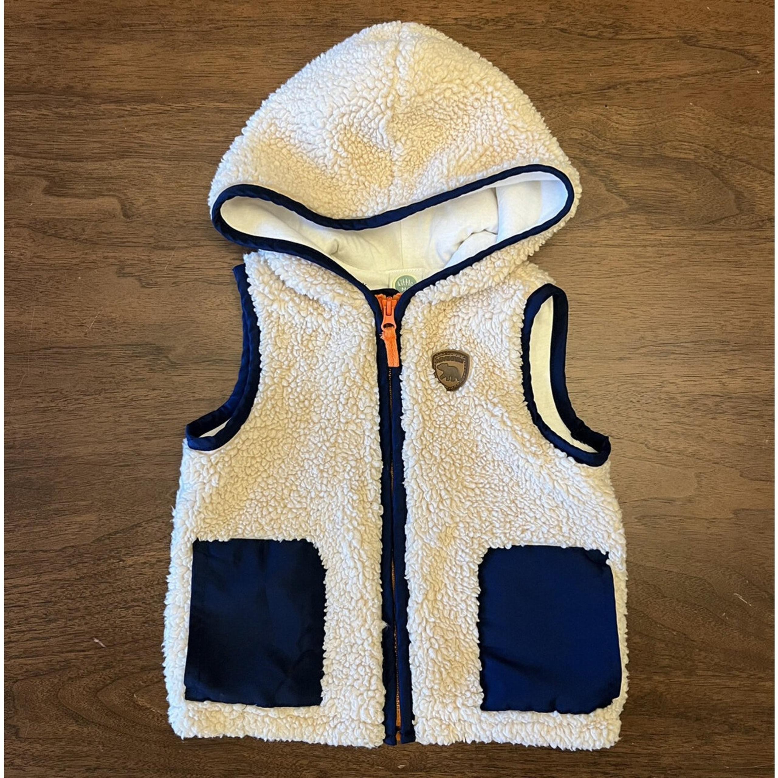 Little Me 12M Sherpa Hooded Vest