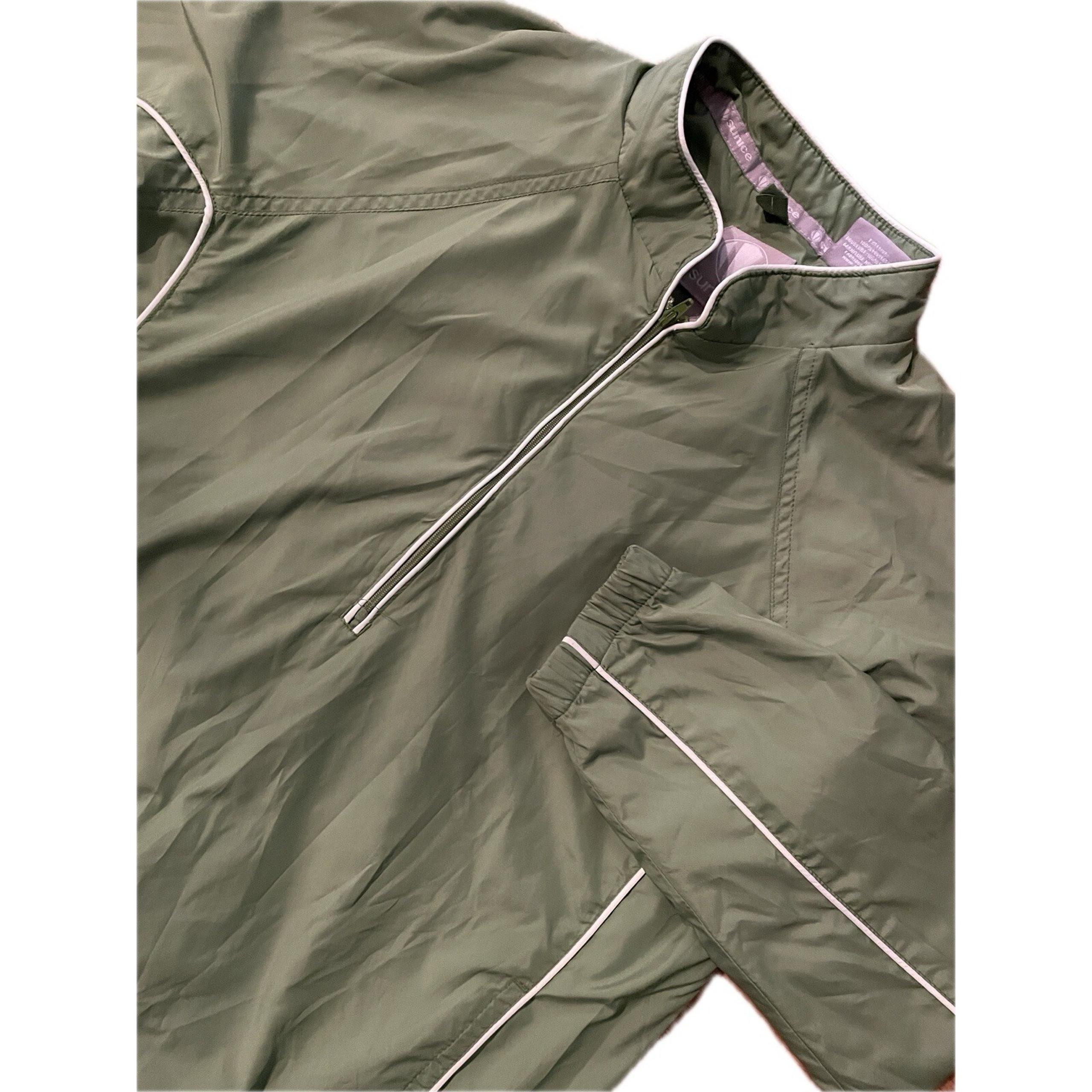 Sunice Women's Windbreaker Jacket Pullover 1/2 Zip Green Outdoor Sports Small
