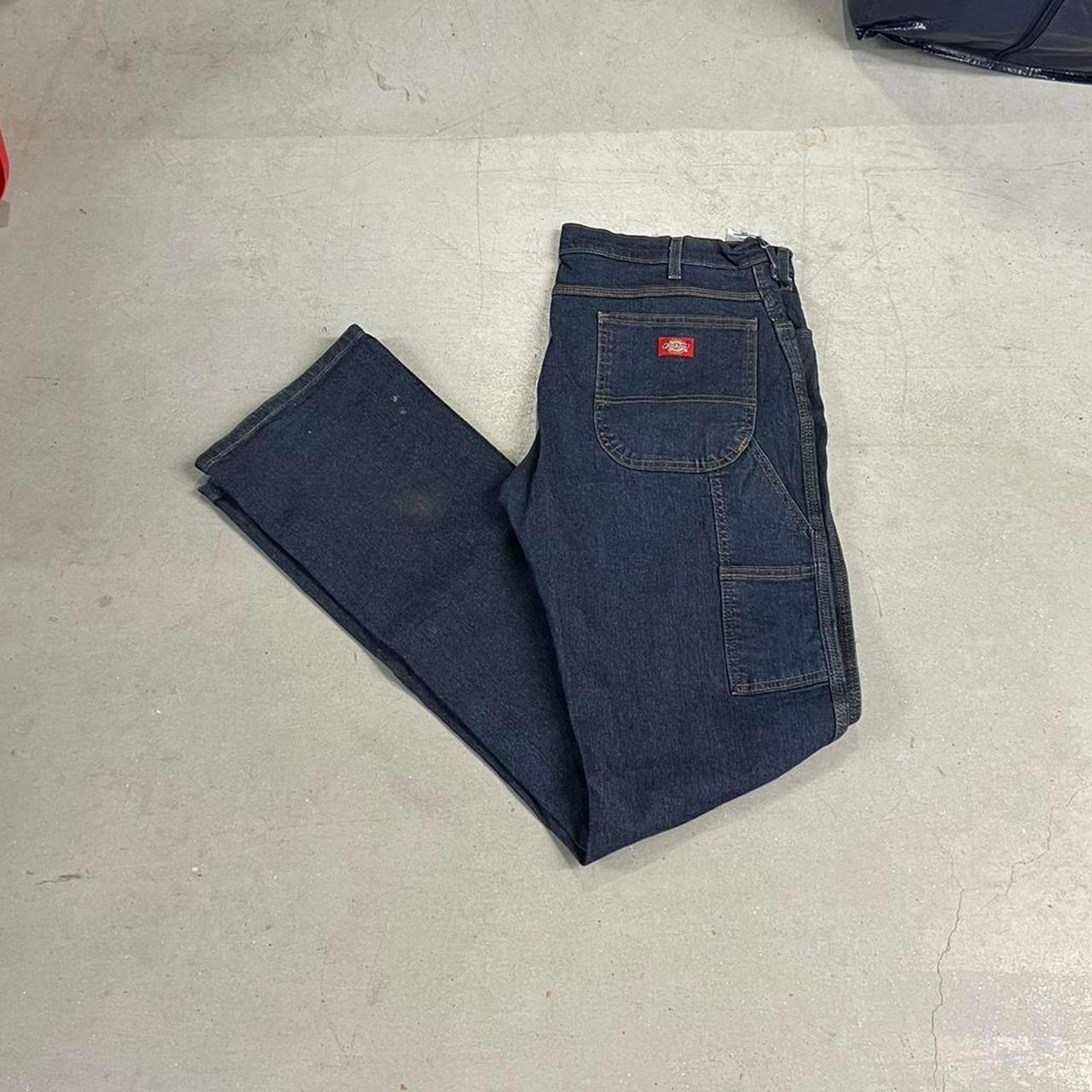 vintage dickies dark blue relaxed baggy fit jeans