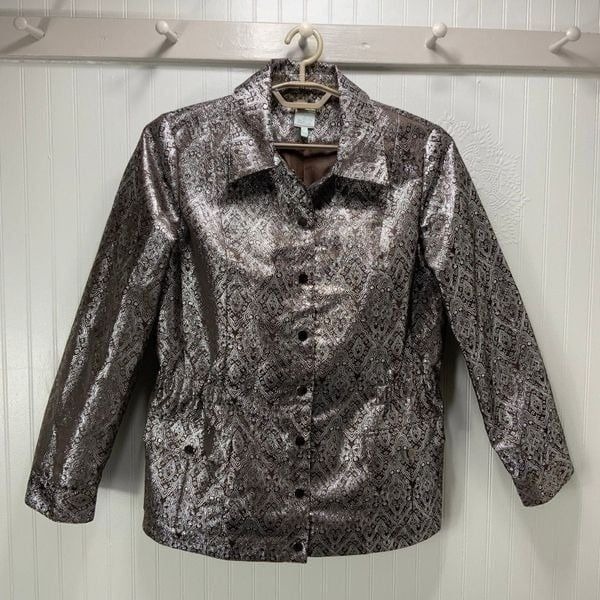 VINTAGE LouLou De La Falaise metallic Jacket