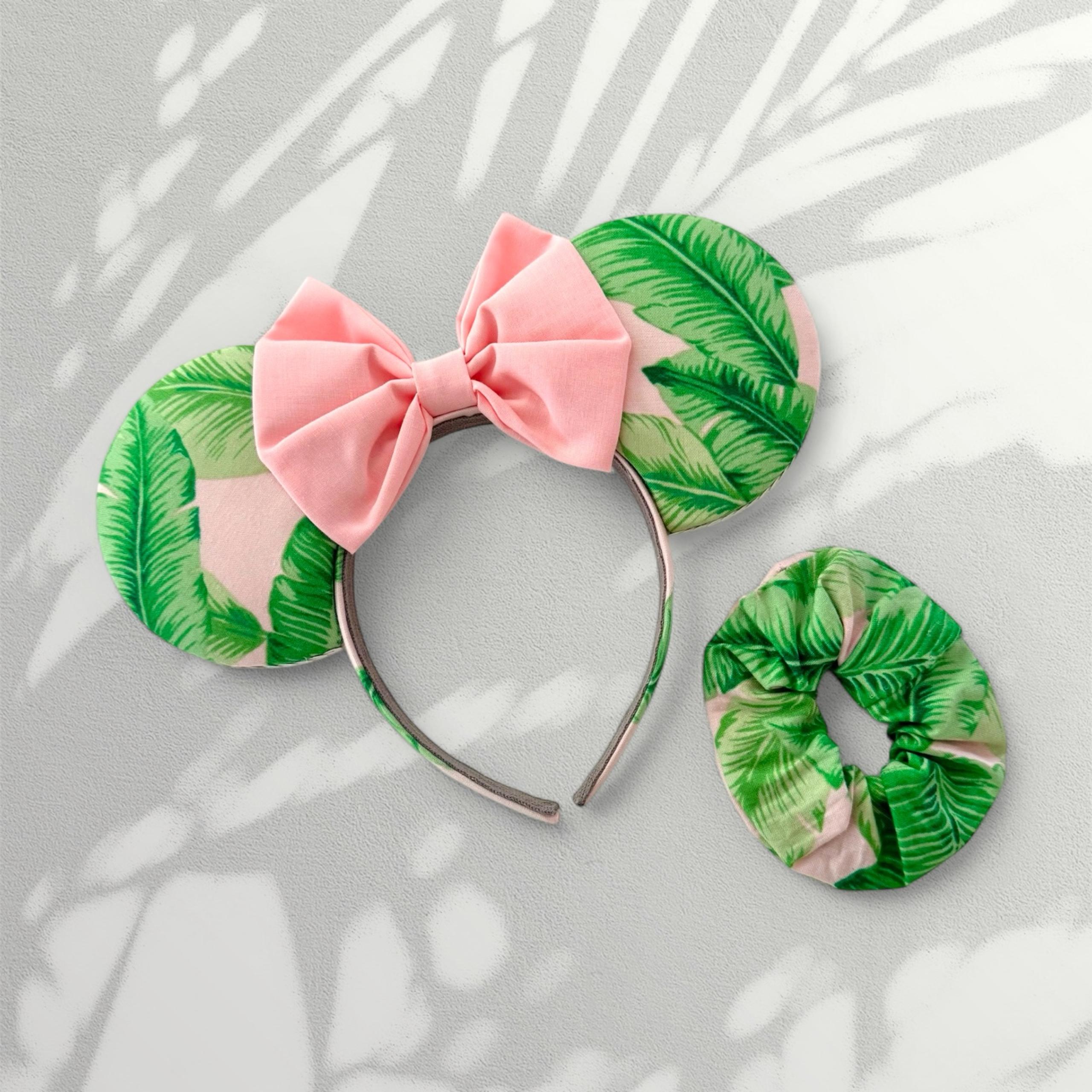 Handmade Mickey Ears! (Palm leaf motif)