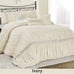 Classic Chic Ruched Pleated Comforter Set | 7 Piece AVIALABLE IN 3 COLOR PATTERN