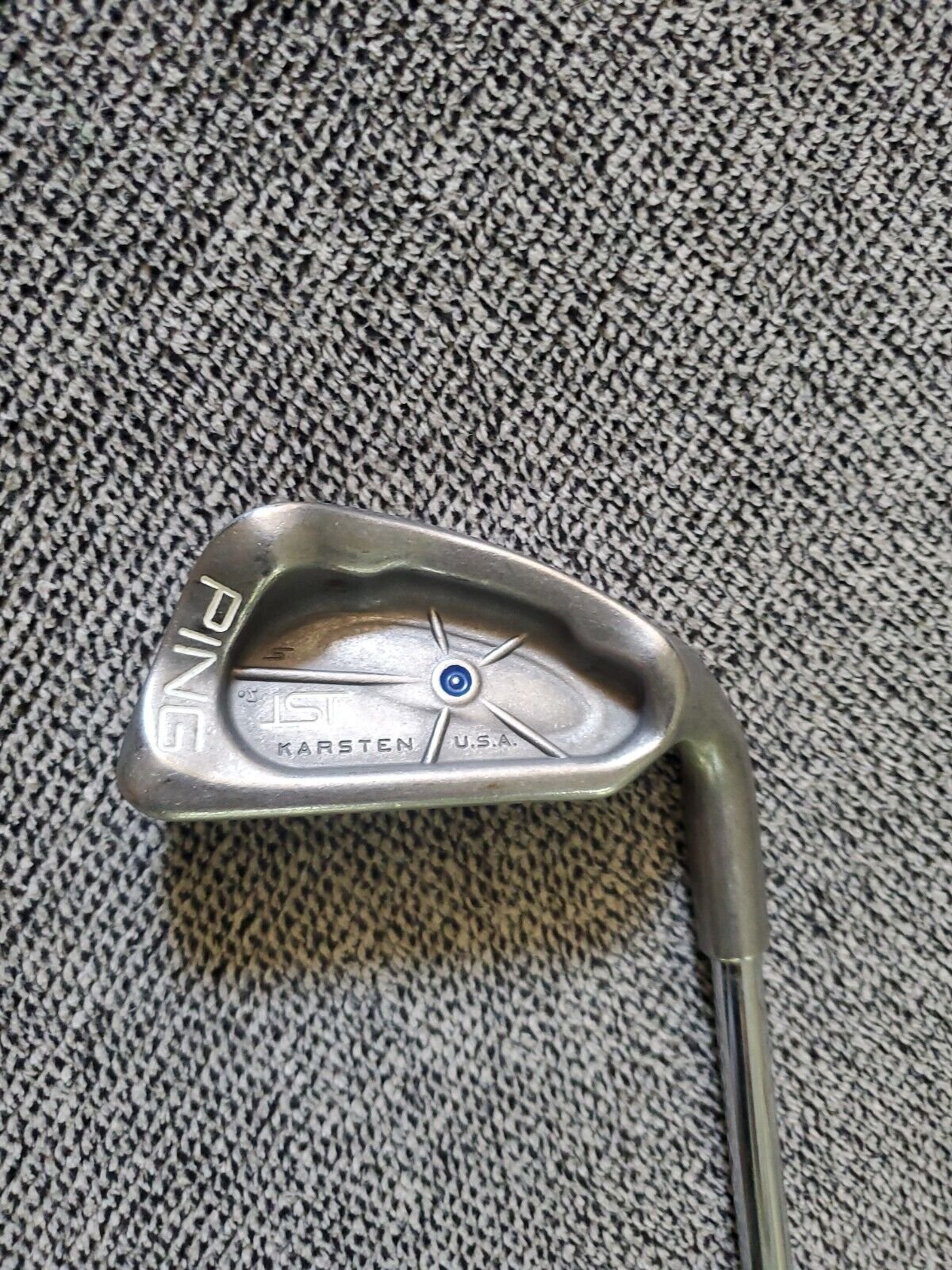 Used Ping ISI Beryllium Copper Blue Dot Single 6 Iron JZ Stiff Flex Steel.