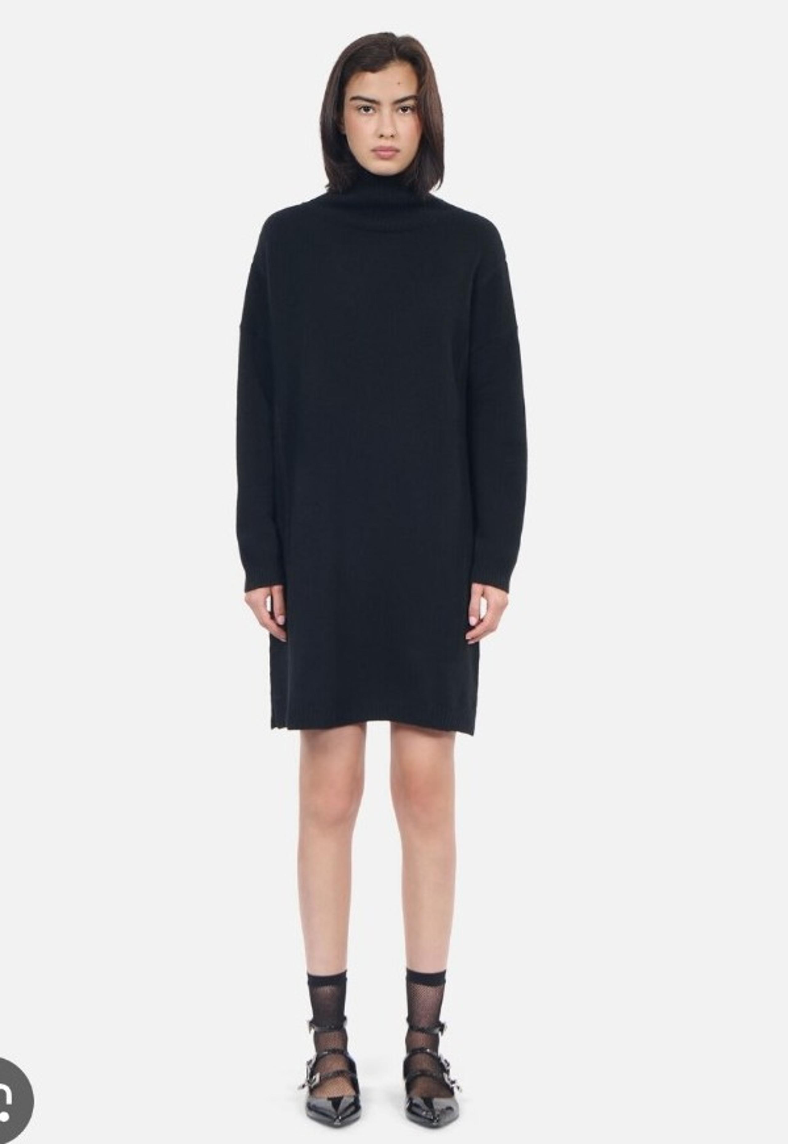 The Kooples Black Short Cashmere Dress