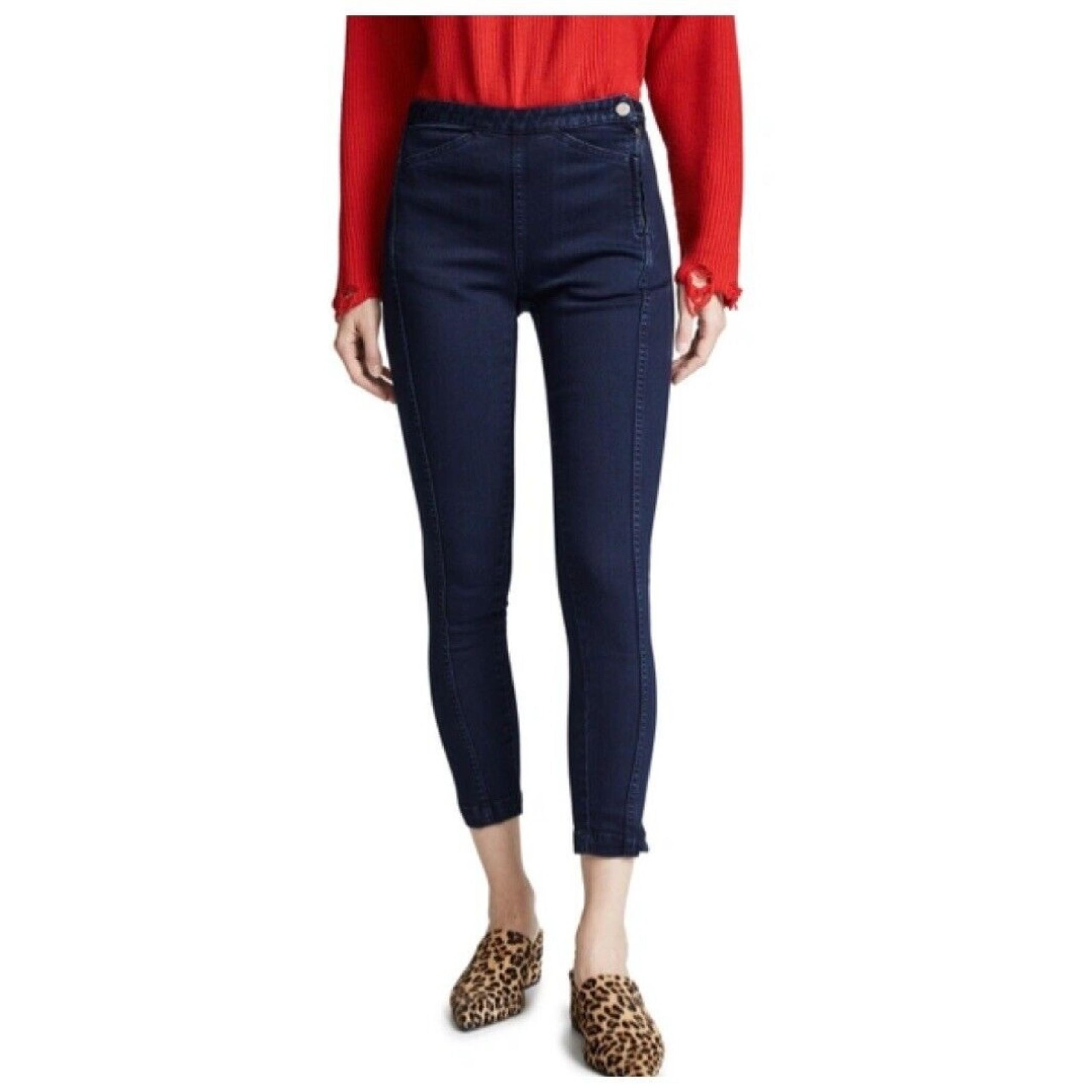 RACHEL COMEY Pants Size 2 Slim Cropped Stretch Denim Indigo Women’s