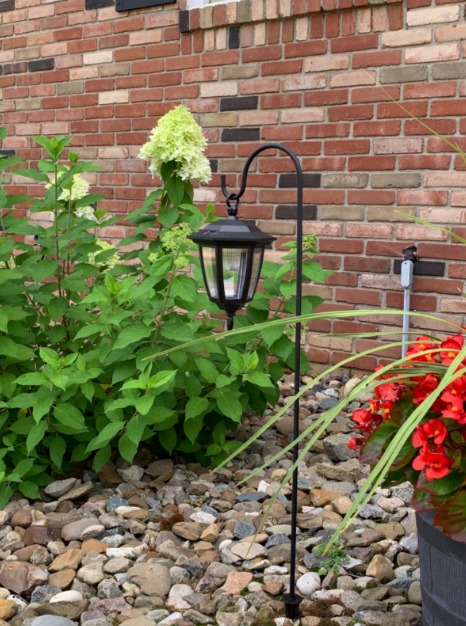 34 Inch Hanging Solar Lights, Shepherd Hook Lights with 2 Shepherd Hooks