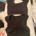 Black dance tops