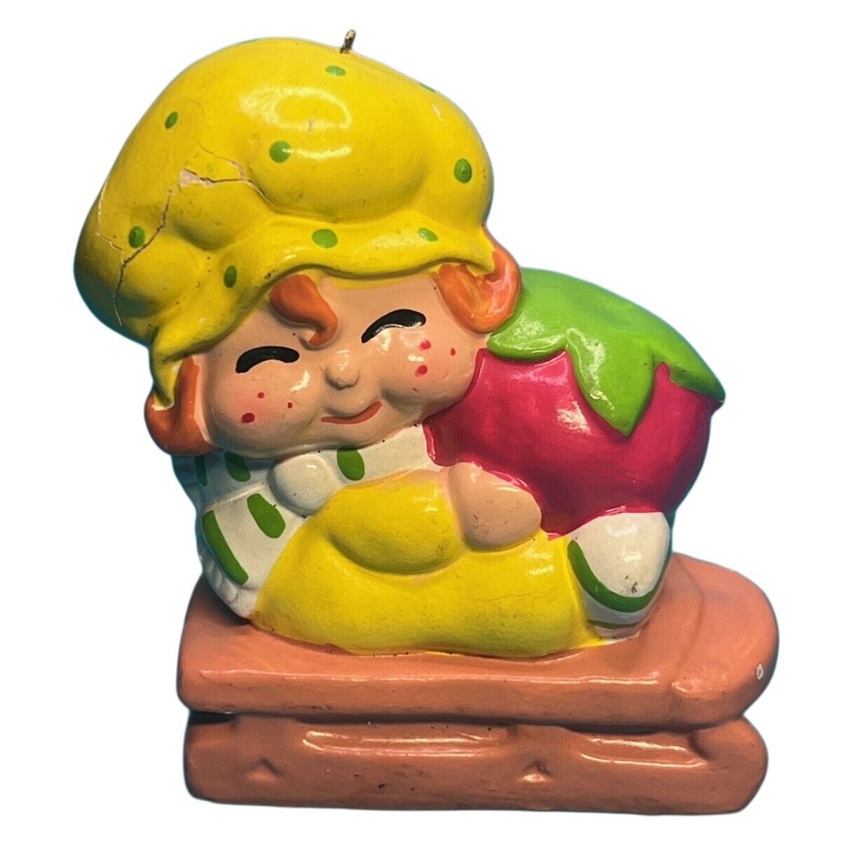 Rare 1981 Strawberry Shortcake Apple Dumplin Christmas Ornament Please Read..