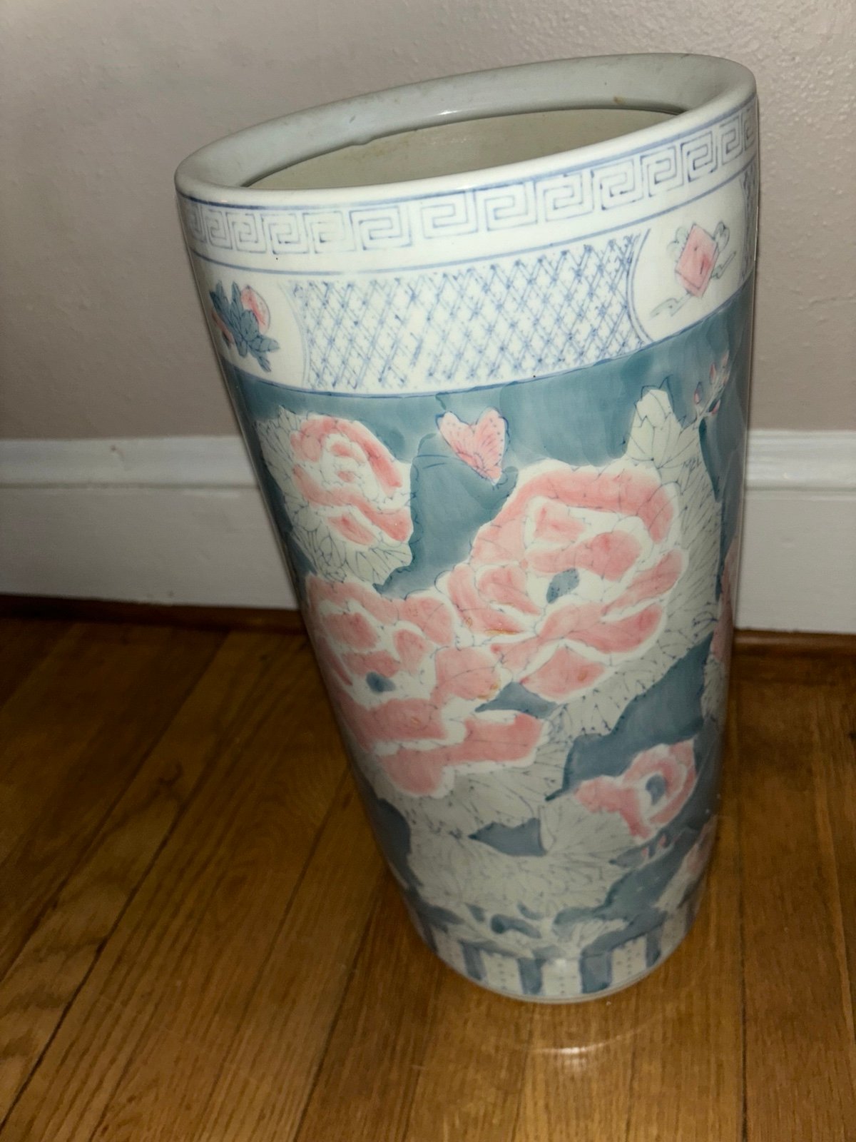Vintage Floral Umbrella Stand