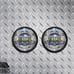2- 4.5 Auxiliary Chrome Spot Passing LED Fog Lights - Harley Road King Daymaker