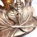 Vintage Chapman candlestick holder hurricane brass leaves candle ornate regency