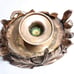 Vintage Chapman candlestick holder hurricane brass leaves candle ornate regency