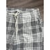 NWT Aerie Snowed In Fuzzy Jogger Plaid Pant Size XL Gray
