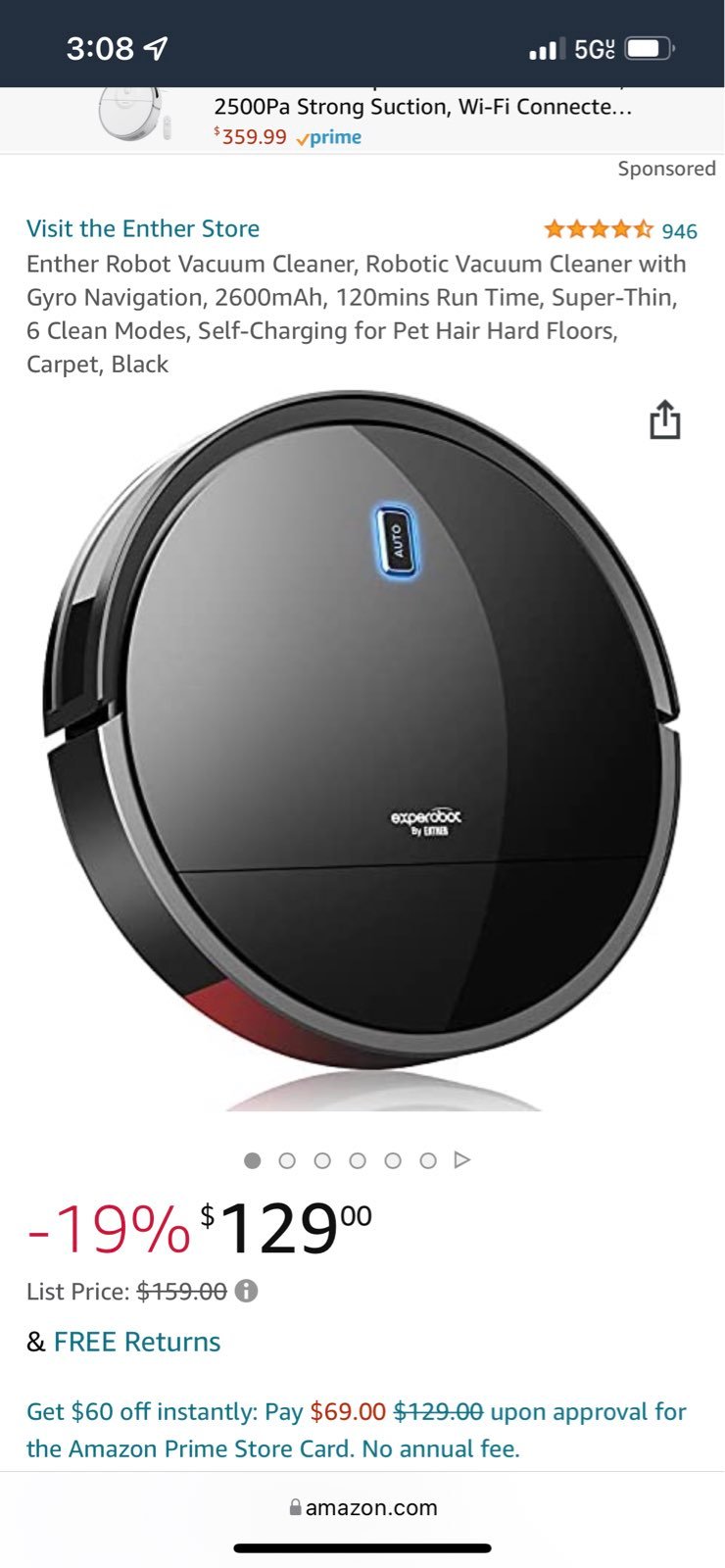 Enther robot vacuum