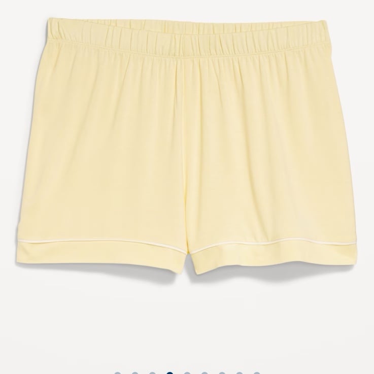 NWT OLD NAVY Knit Jersey Pajama Short COLOR HONEY DEW Product Details elastic wa