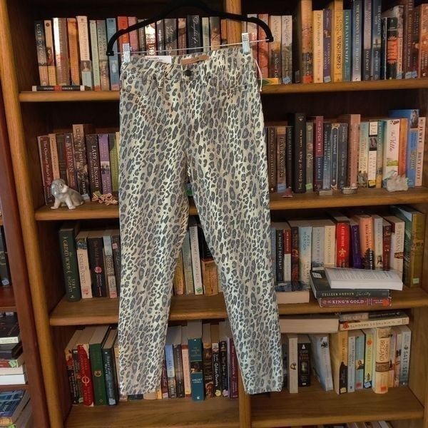 Joe's jeans the Charlie high rise skinny jeans size 26 nwt leopard print