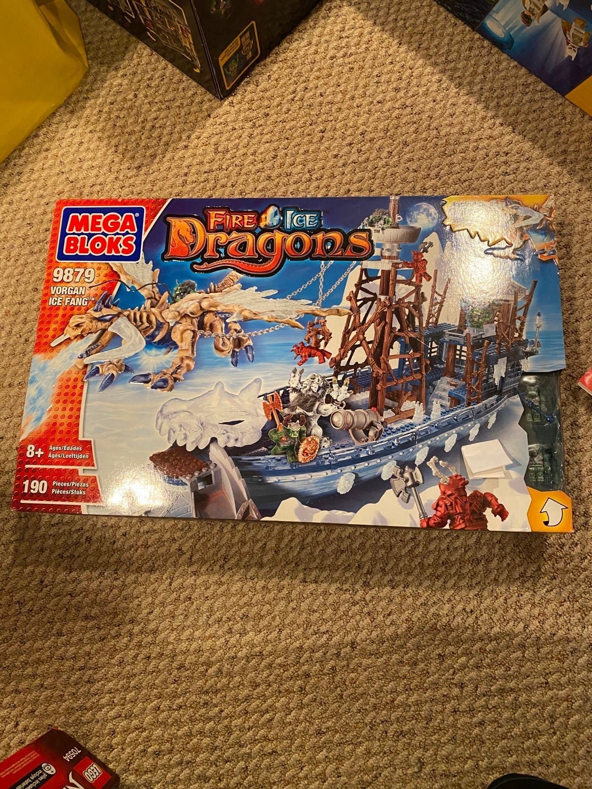 Mega Bloks Fire Ice Dragons Vorgan Ice Fang 9879