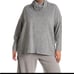 C&C CALIFORNIA NWT Heather Grey Crowl Neck Sweater S