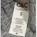 C&C CALIFORNIA NWT Heather Grey Crowl Neck Sweater S