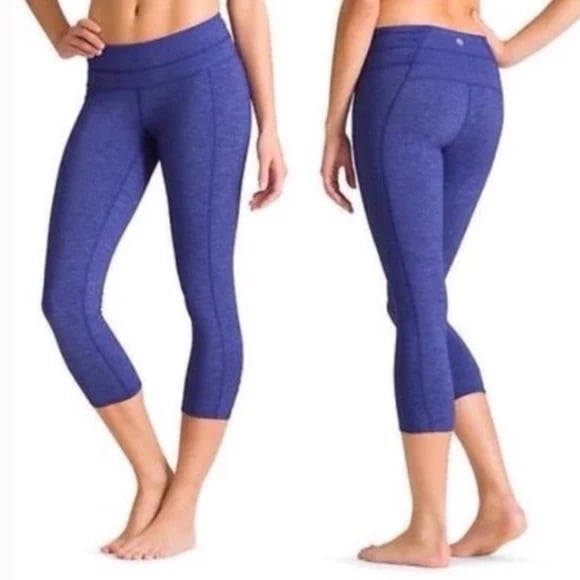 ATHLETA Marled Blue Odyssey Leggings Size XS