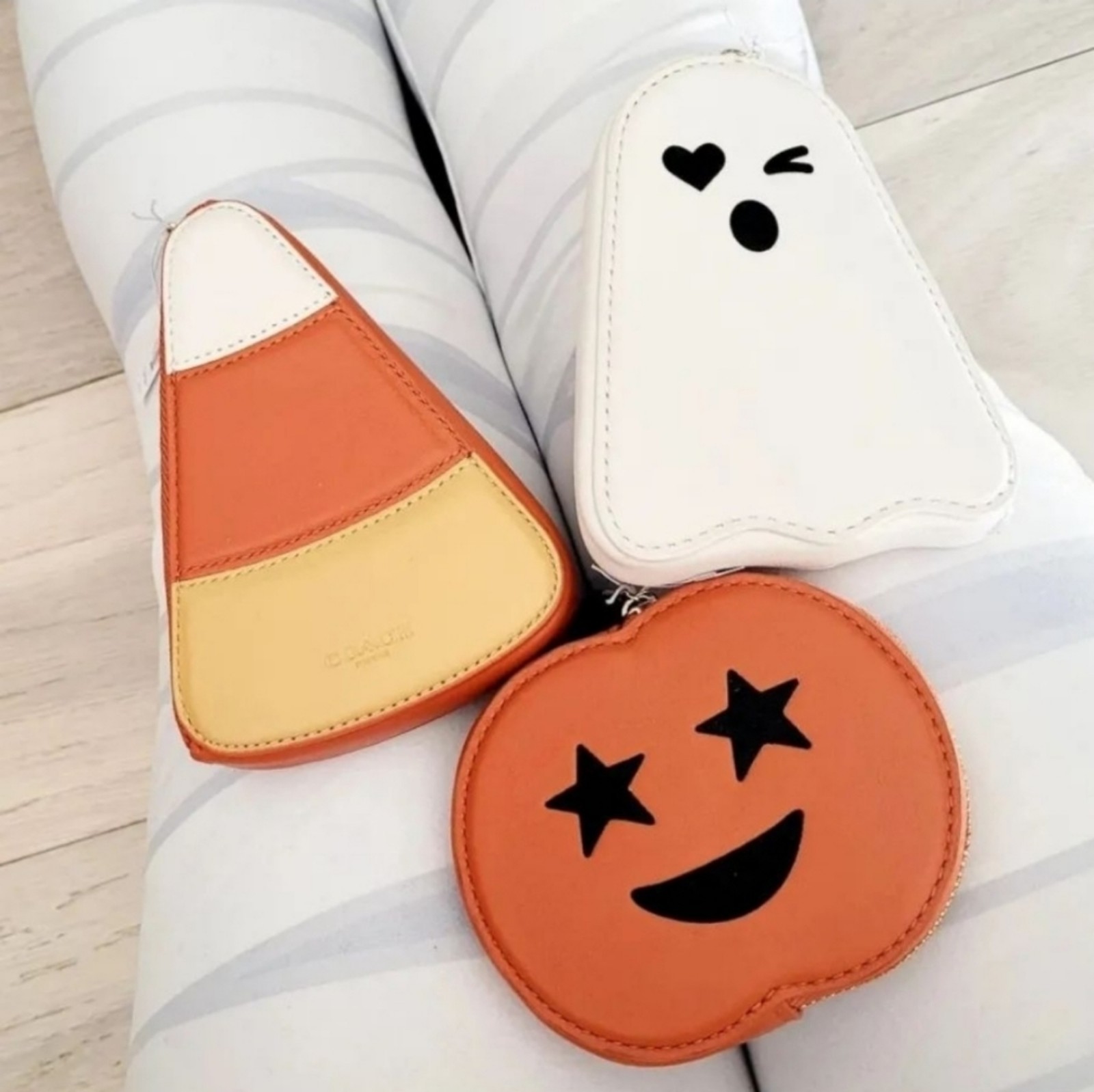 Set of 3 Coach Halloween Coin Purses